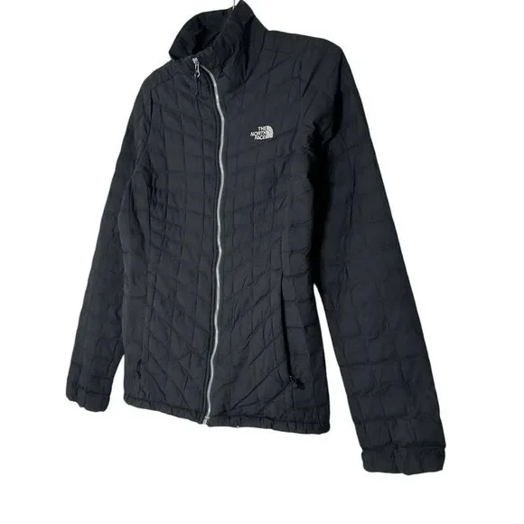 THE NORTH FACE Jacket Women XS Black Thermoball‎  Insulated Outdoor Athletic - Picture 8 of 11